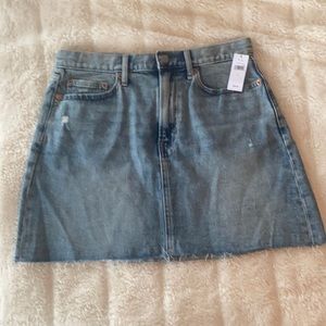Gap | Raw hem denim skirt, 6 NWT